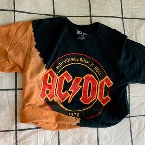 Vintage AC/DC crop top